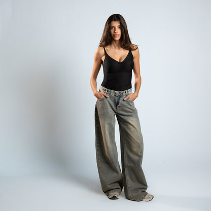 Frenchee Low Waist Baggy Jeans
