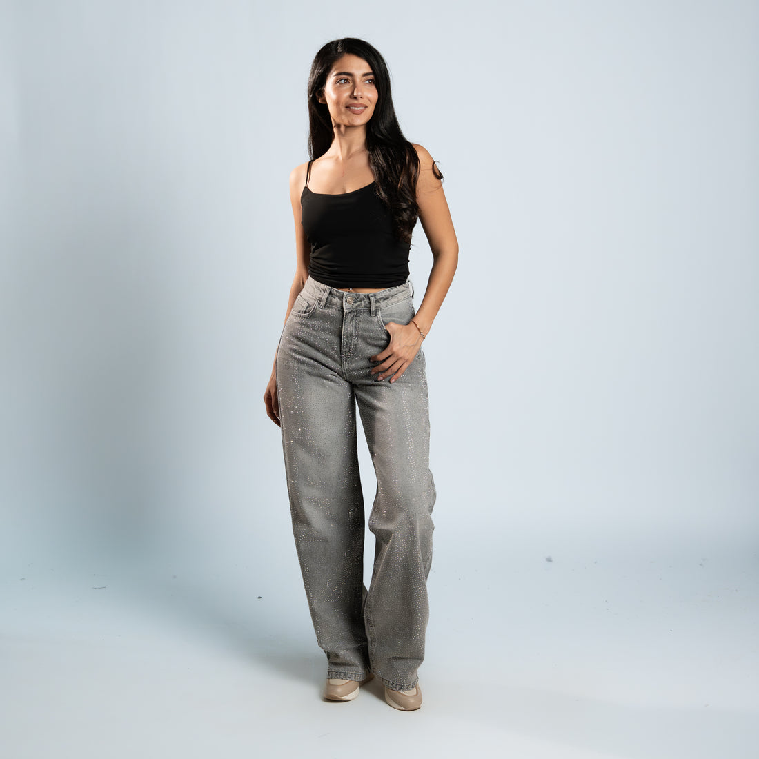 Psych Bling Denim Pants
