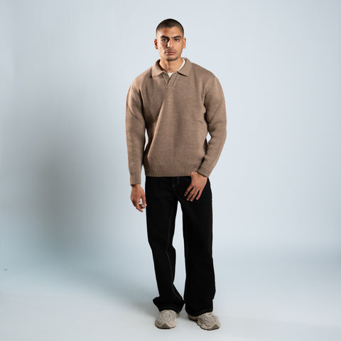 Kalabsh knitted Polo Pullover
