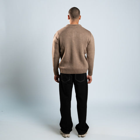 Kalabsh knitted Polo Pullover
