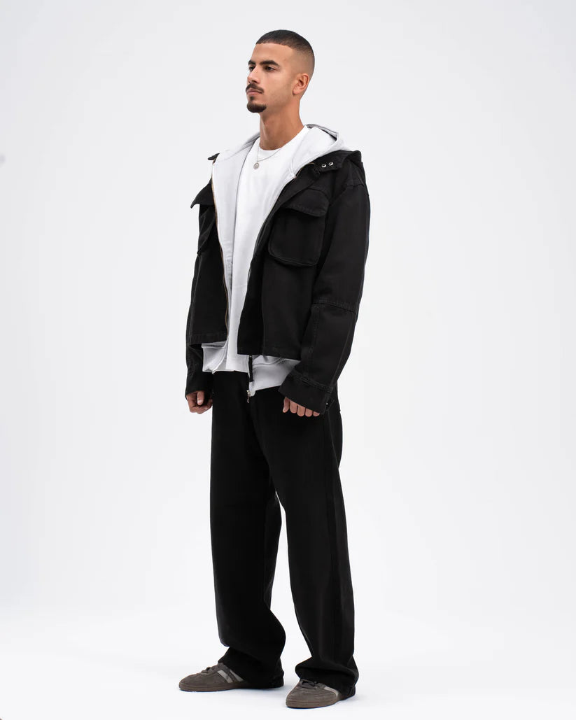 Navy Hooded jacket