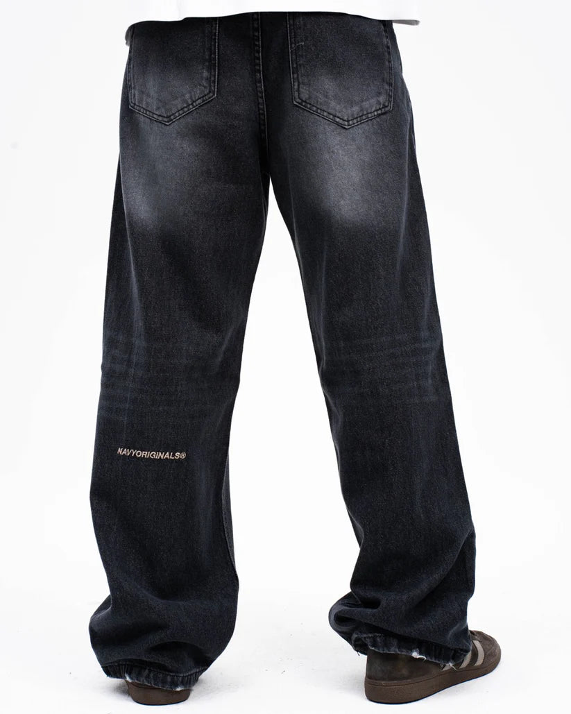 Navy Wide leg jeans/Men