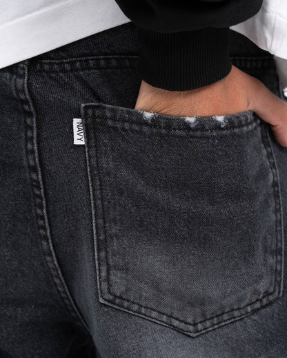 Navy Wide leg jeans/Men