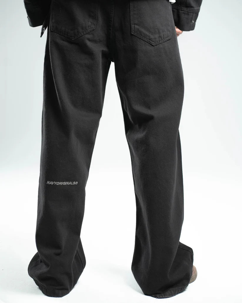 Navy Wide leg jeans/Men