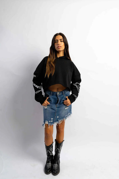 Ducky kinda basic but cropped Hoodie