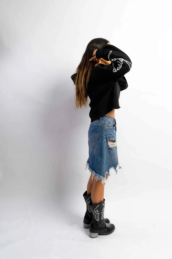 Ducky kinda basic but cropped Hoodie