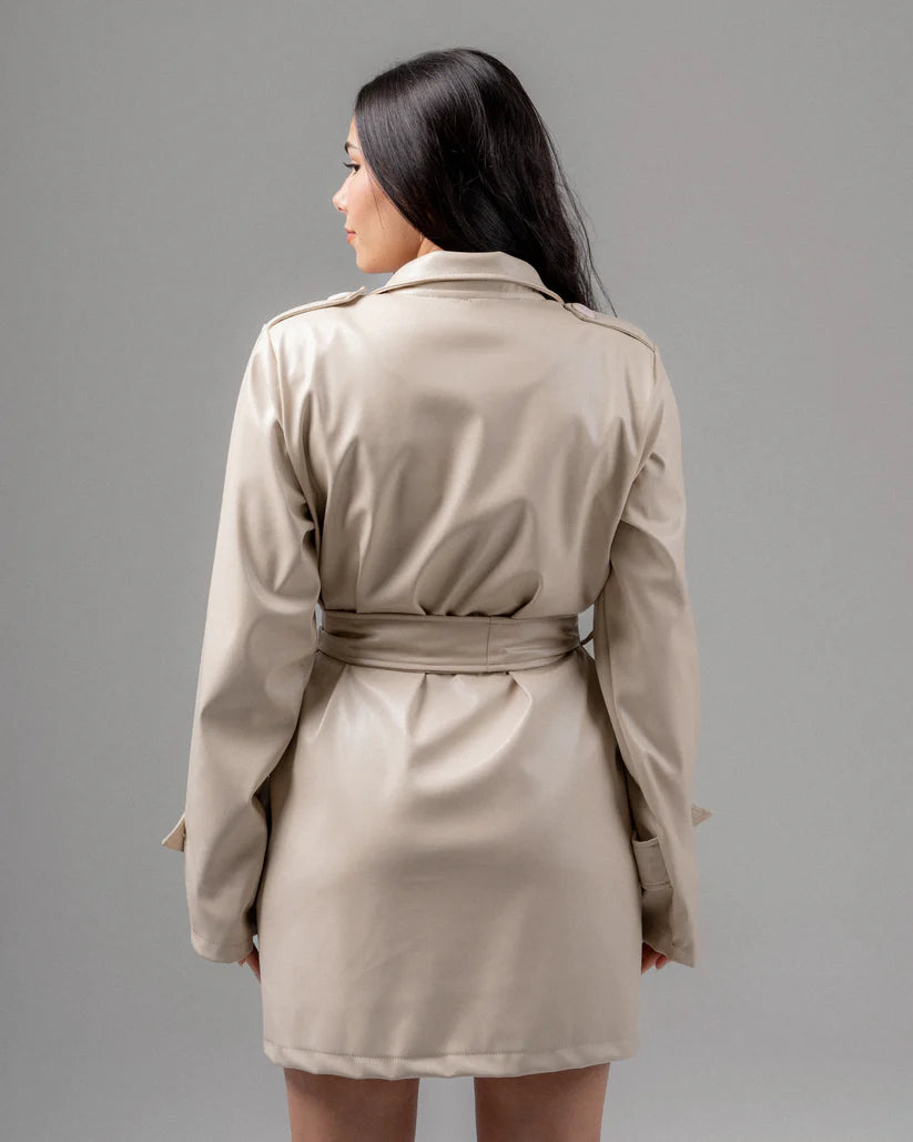 KUJI Chameleon Leather Short Coat