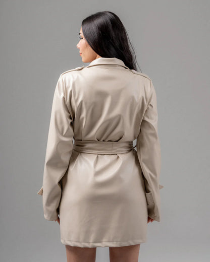 KUJI Chameleon Leather Short Coat