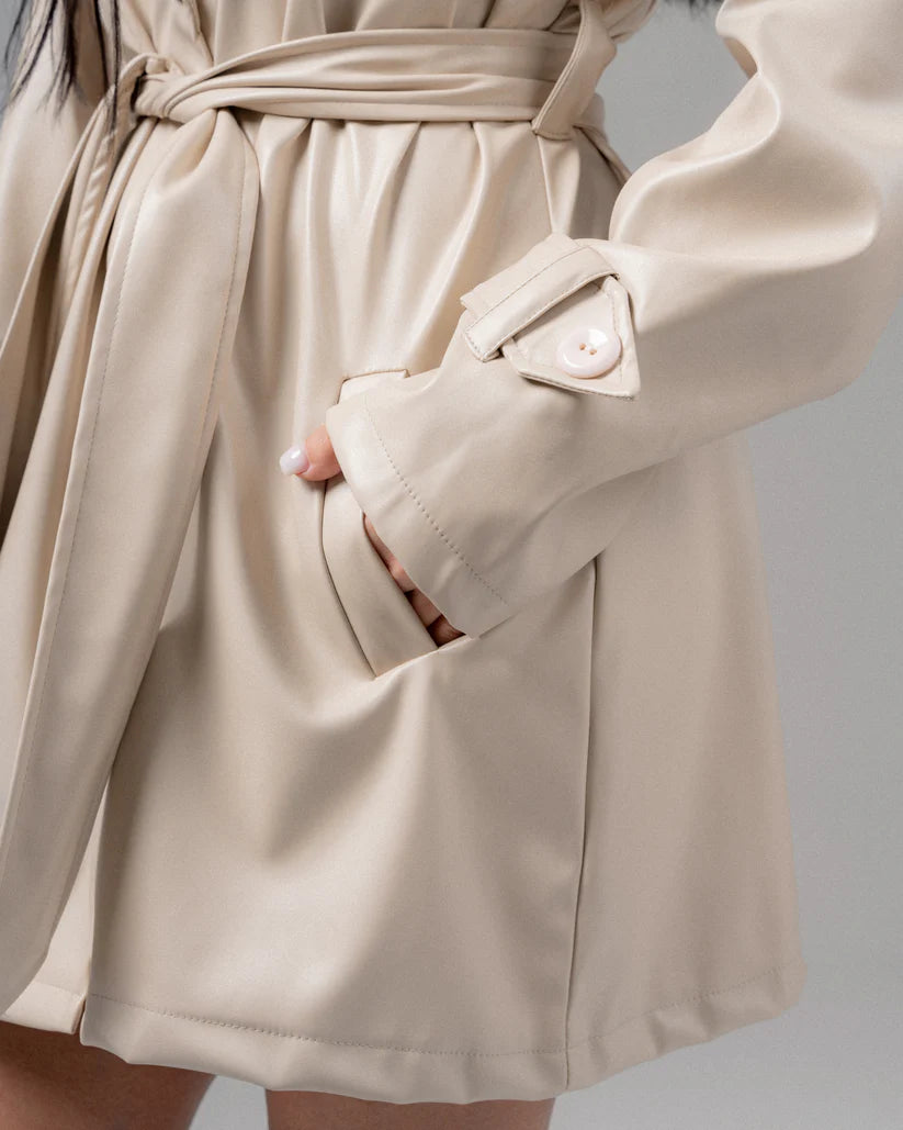 KUJI Chameleon Leather Short Coat