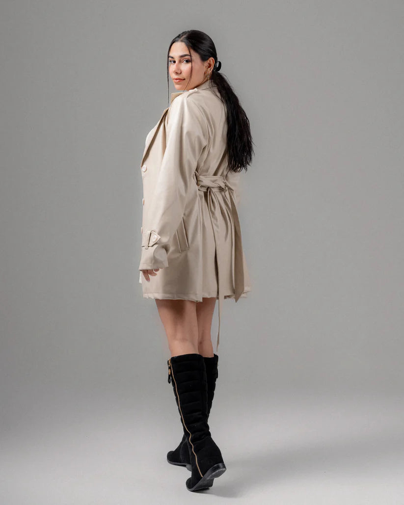 KUJI Chameleon Leather Short Coat