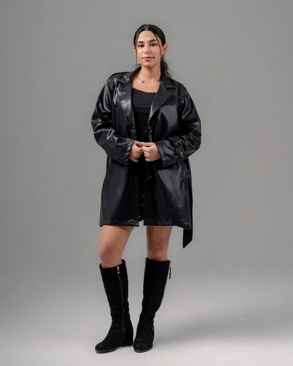 KUJI Chameleon Leather Short Coat
