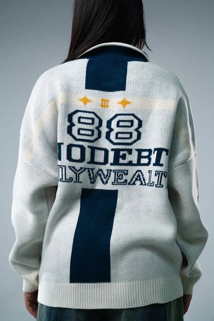 WOKE No debt Knitted Polo