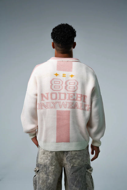 WOKE No debt Knitted Polo
