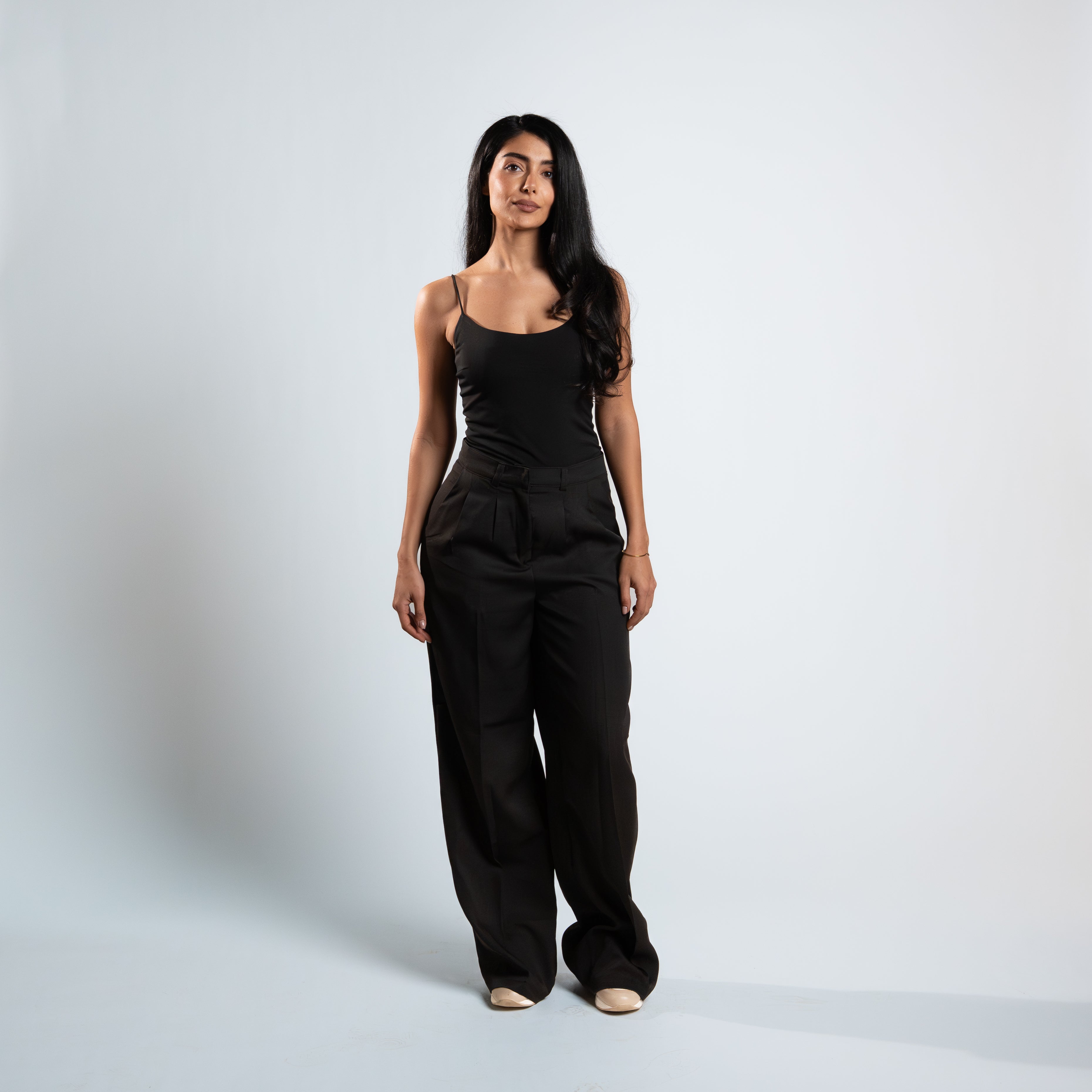 Azadoura Pleated Wide Leg Pants