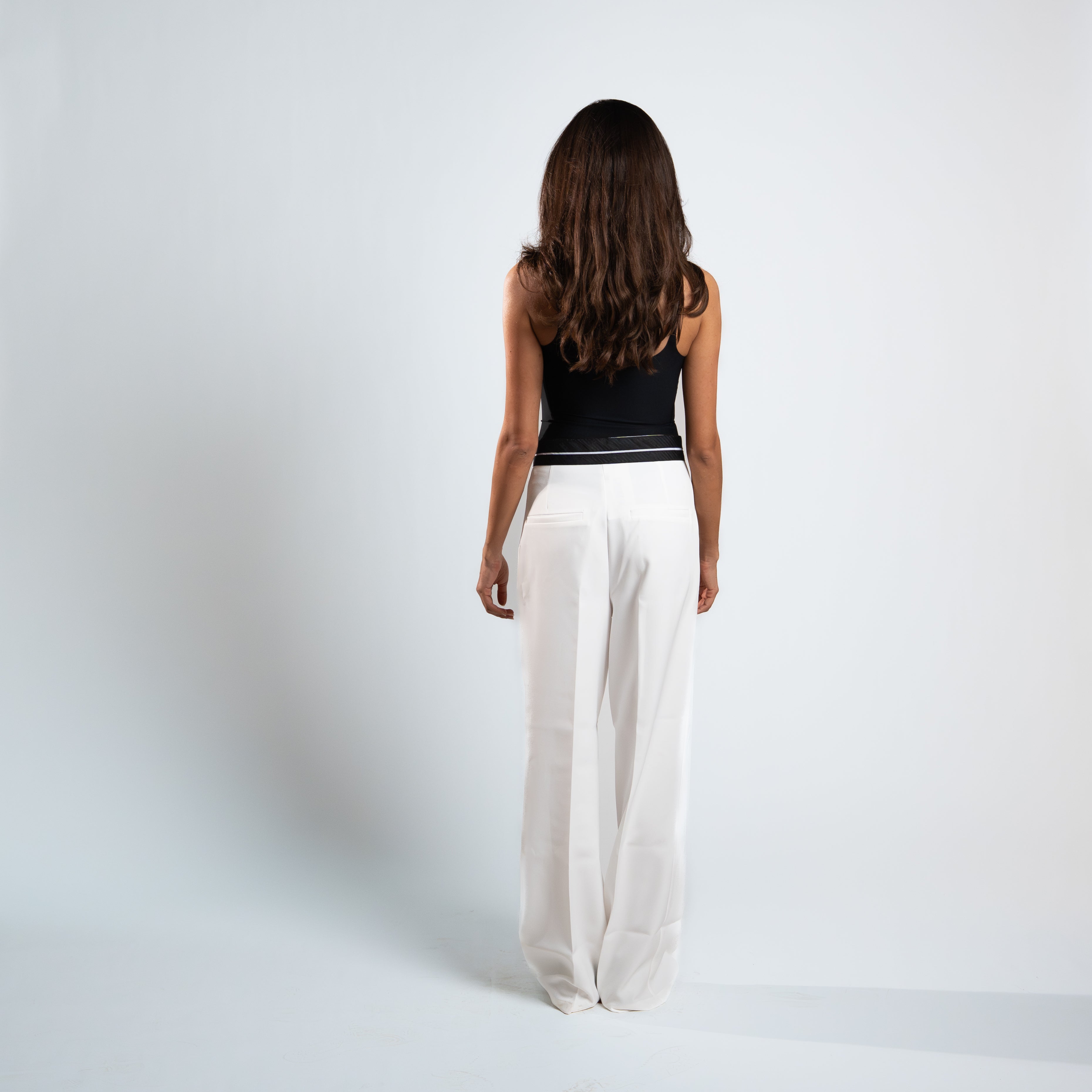 Azadoura Pants With Turn Down Waist