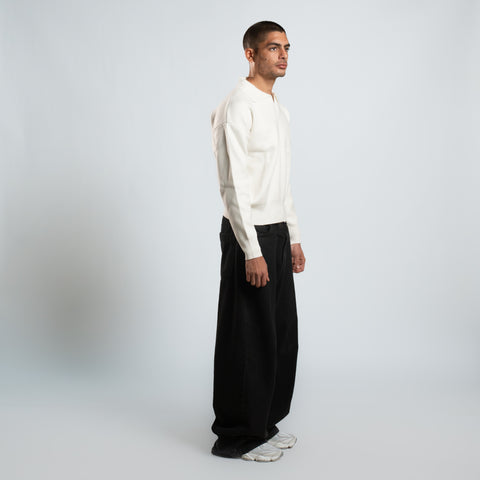 Eighties Long Sleeves Knitted Polo