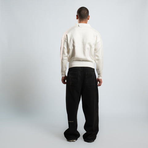 Eighties Long Sleeves Knitted Polo