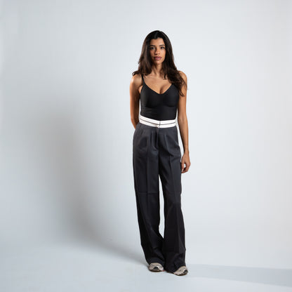 Azadoura Pants With Turn Down Waist
