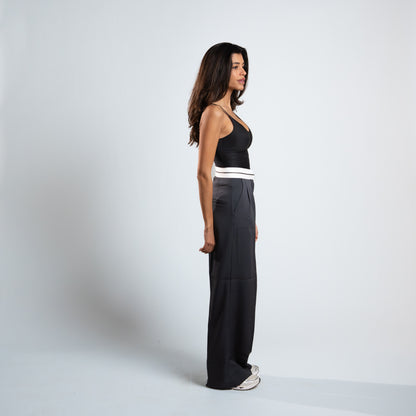Azadoura Pants With Turn Down Waist