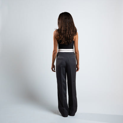 Azadoura Pants With Turn Down Waist