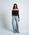 Blanks and Co Off Shoulder Draped Long Sleeve