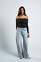 Blanks and Co Off Shoulder Draped Long Sleeve