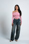 Blanks and Co Off Shoulder Draped Long Sleeve