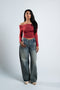 Blanks and Co Off Shoulder Draped Long Sleeve