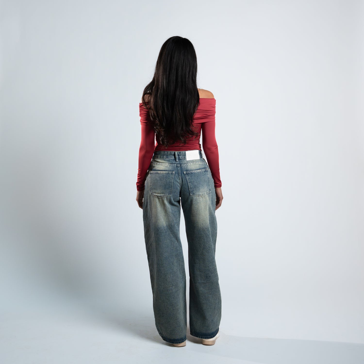 Blanks and Co Off Shoulder Draped Long Sleeve