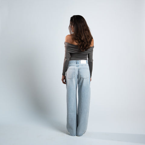 Blanks and Co Off Shoulder Draped Long Sleeve