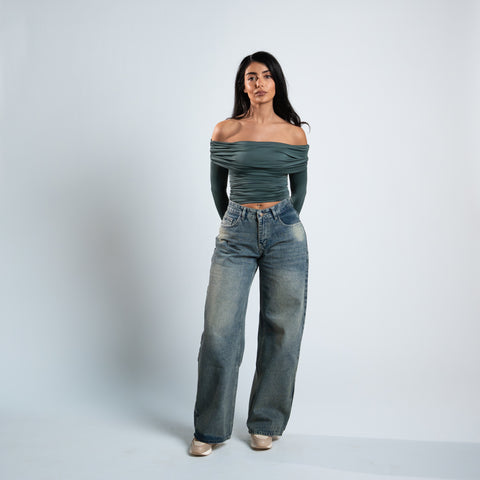 Blanks and Co Off Shoulder Long Sleeve