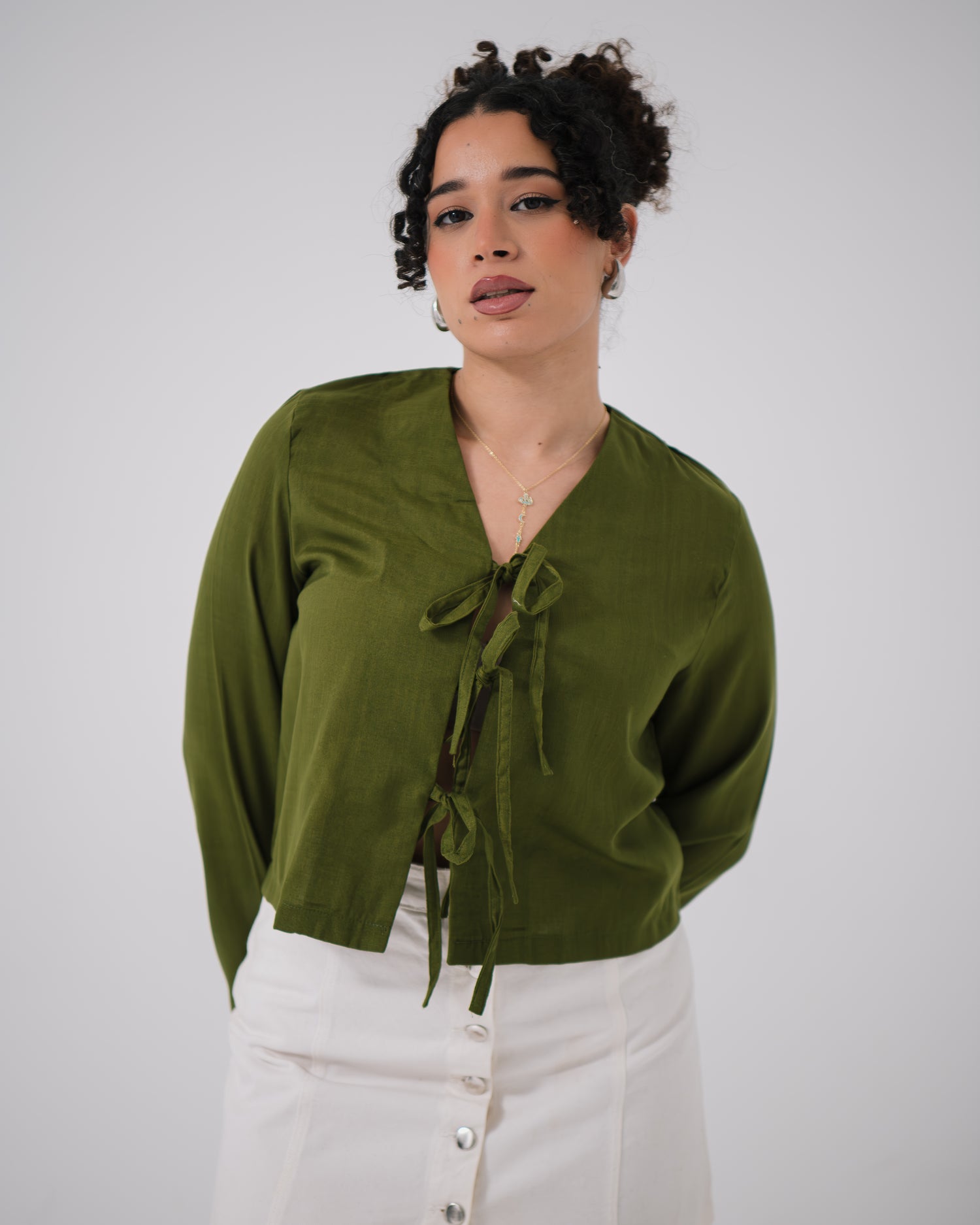 EIEI Sage linen Blouse