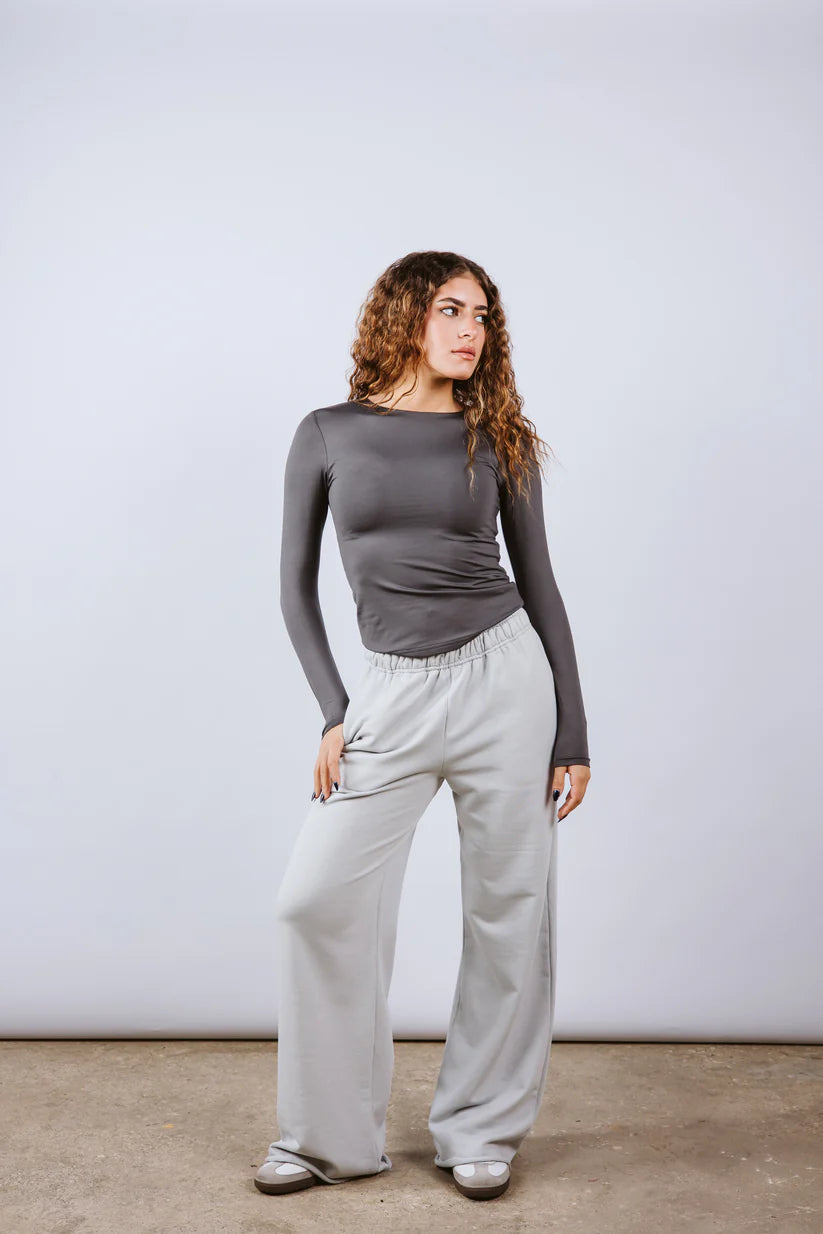 Diss &amp; Miss Long Sleeve Crew Neck Top