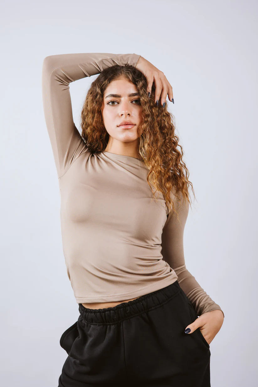 Diss &amp; Miss Long Sleeve Crew Neck Top