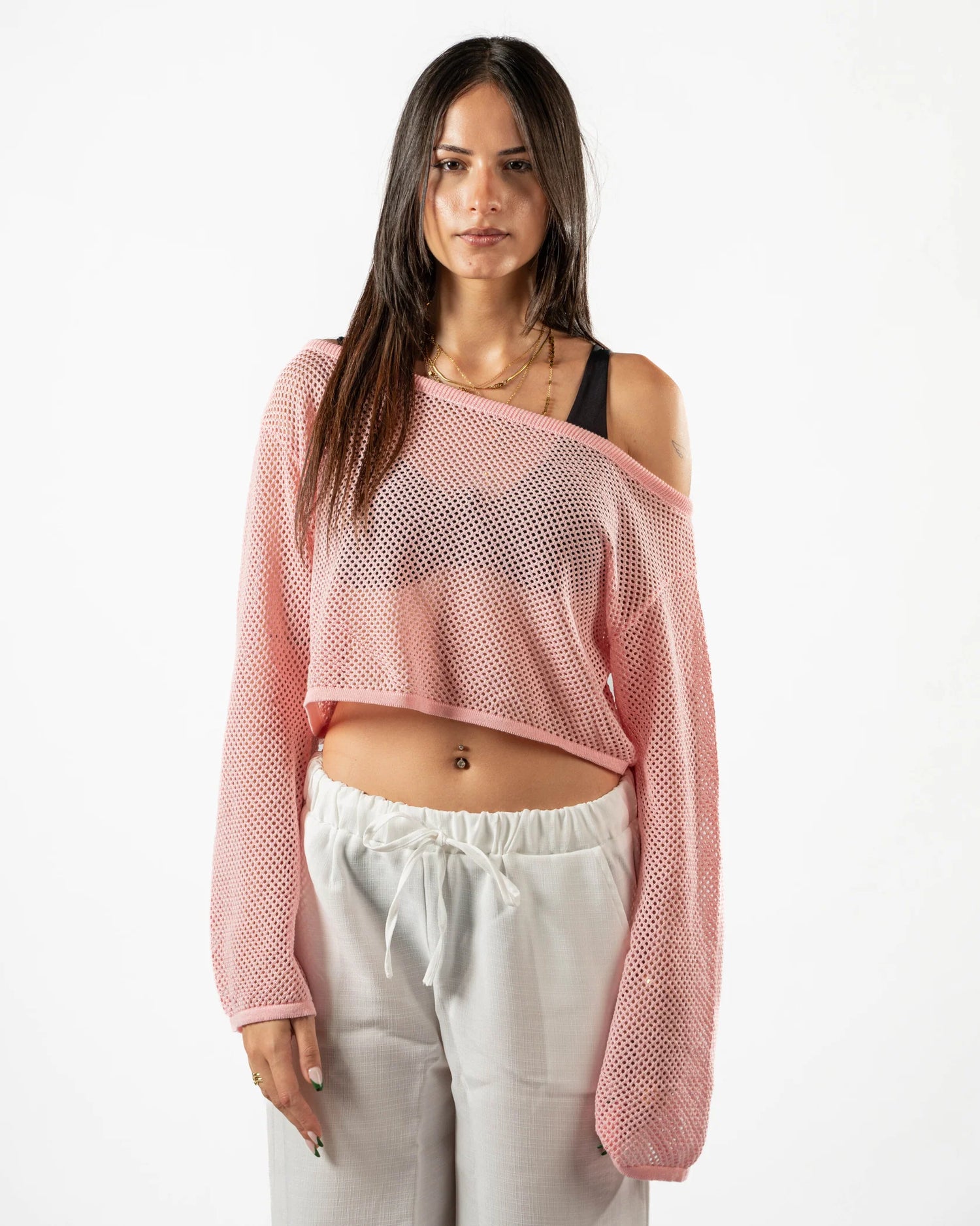 Psych Fishnet Top