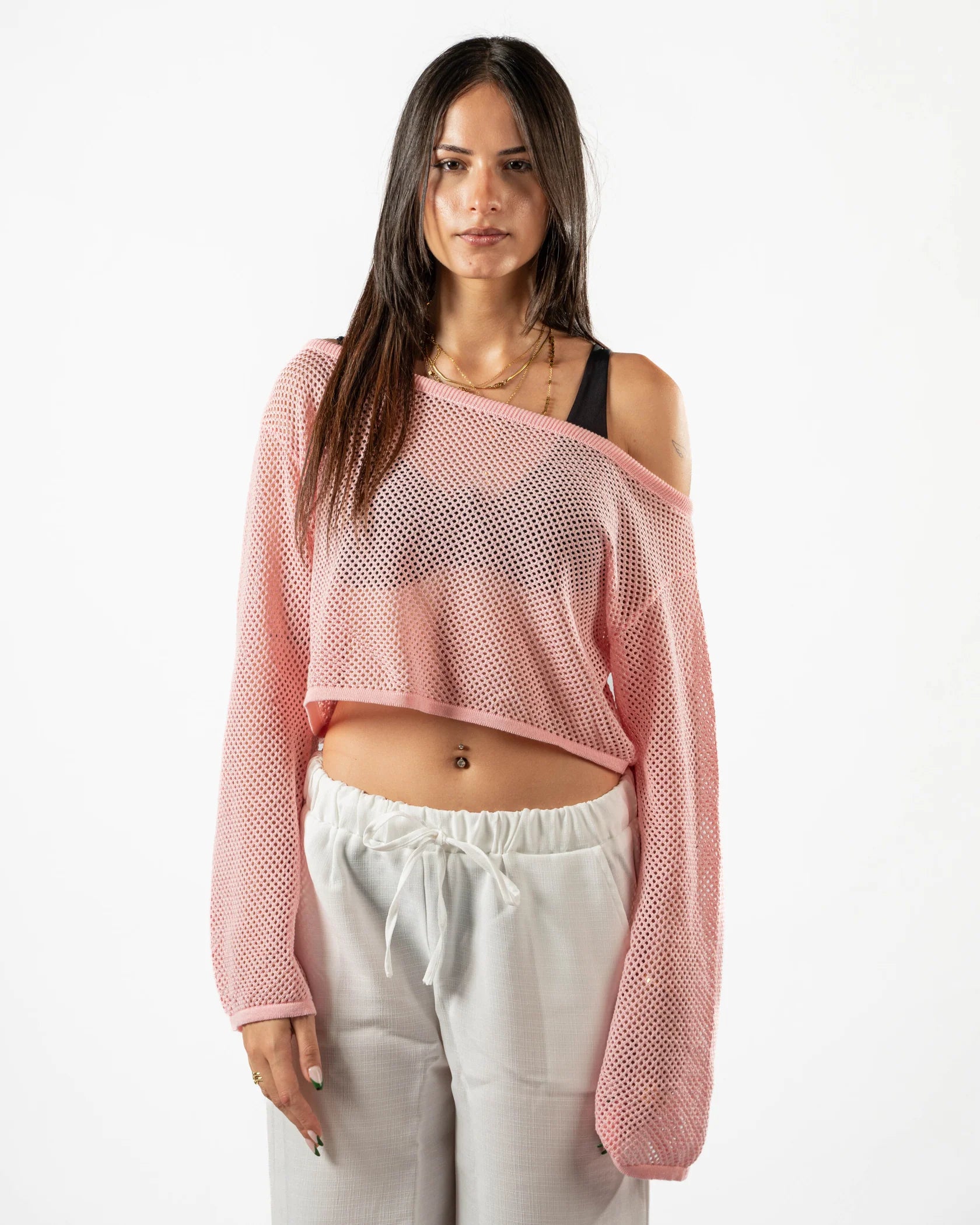 Psych Fishnet Top