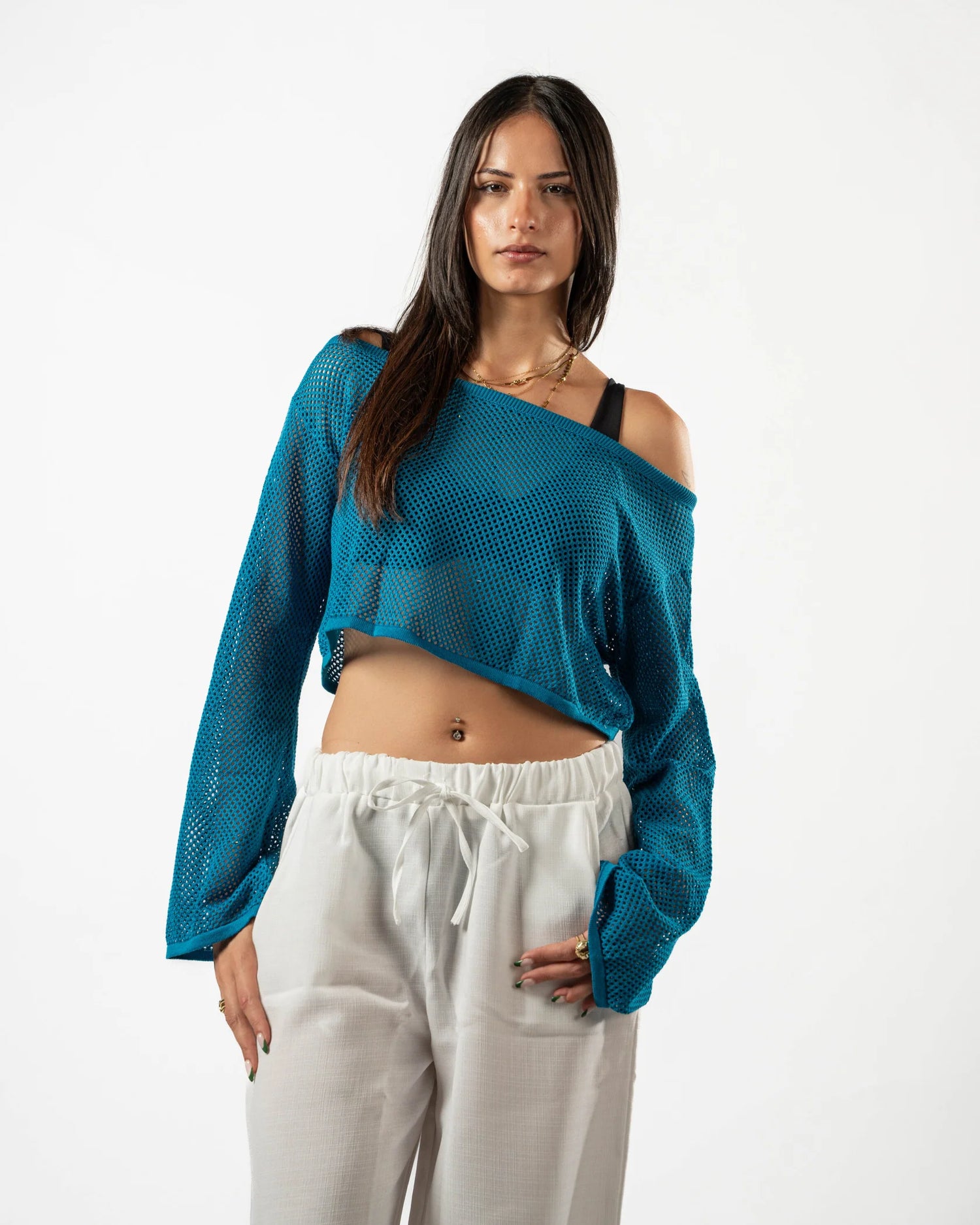 Psych Fishnet Top