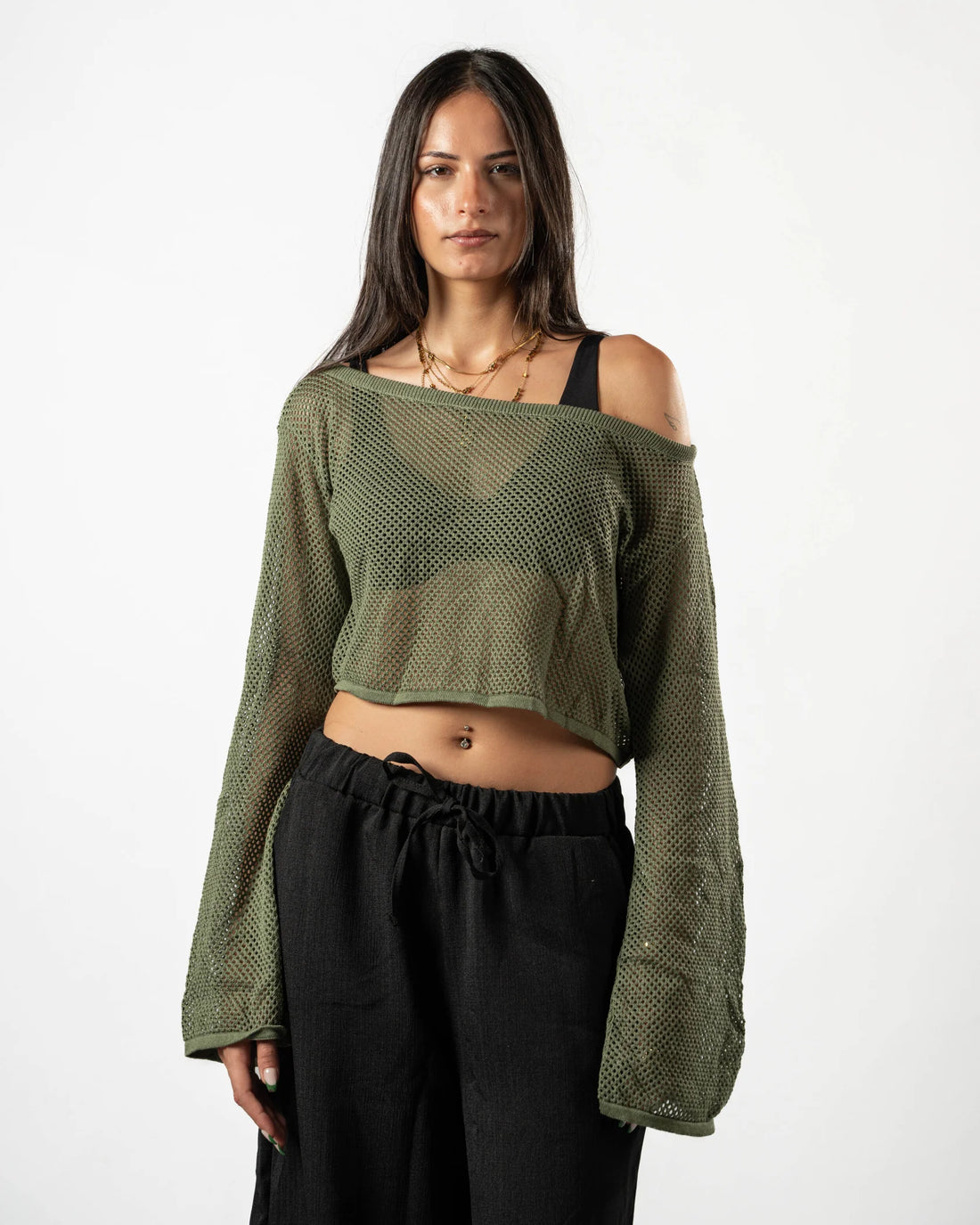 Psych Fishnet Top