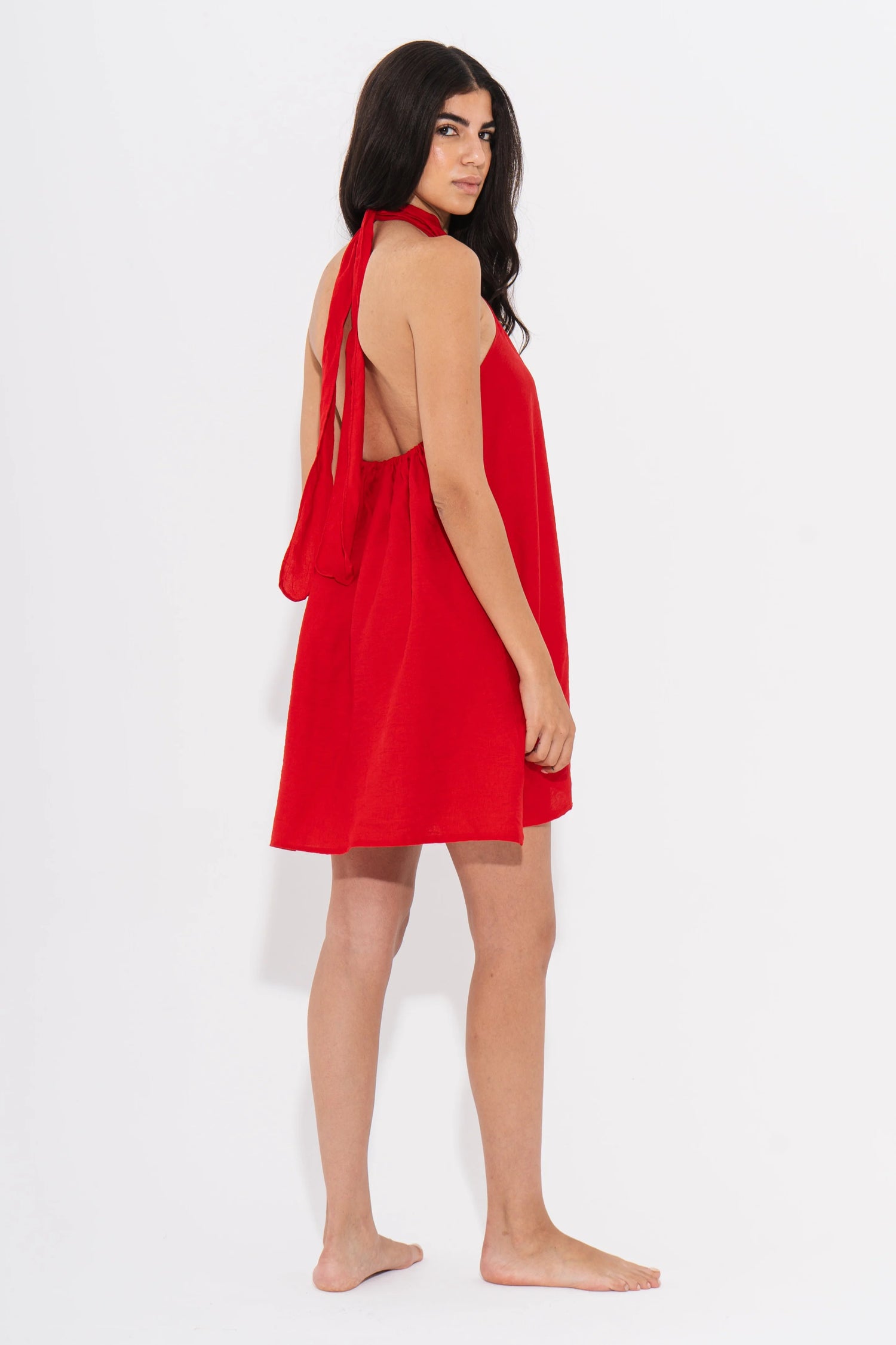 Leocansa Aira Mini Linen Dress