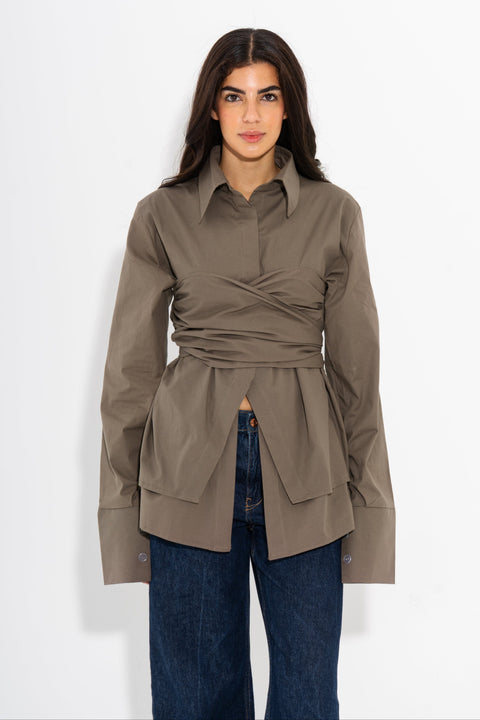 Leocansa Long Sleeve Poplin Shirt