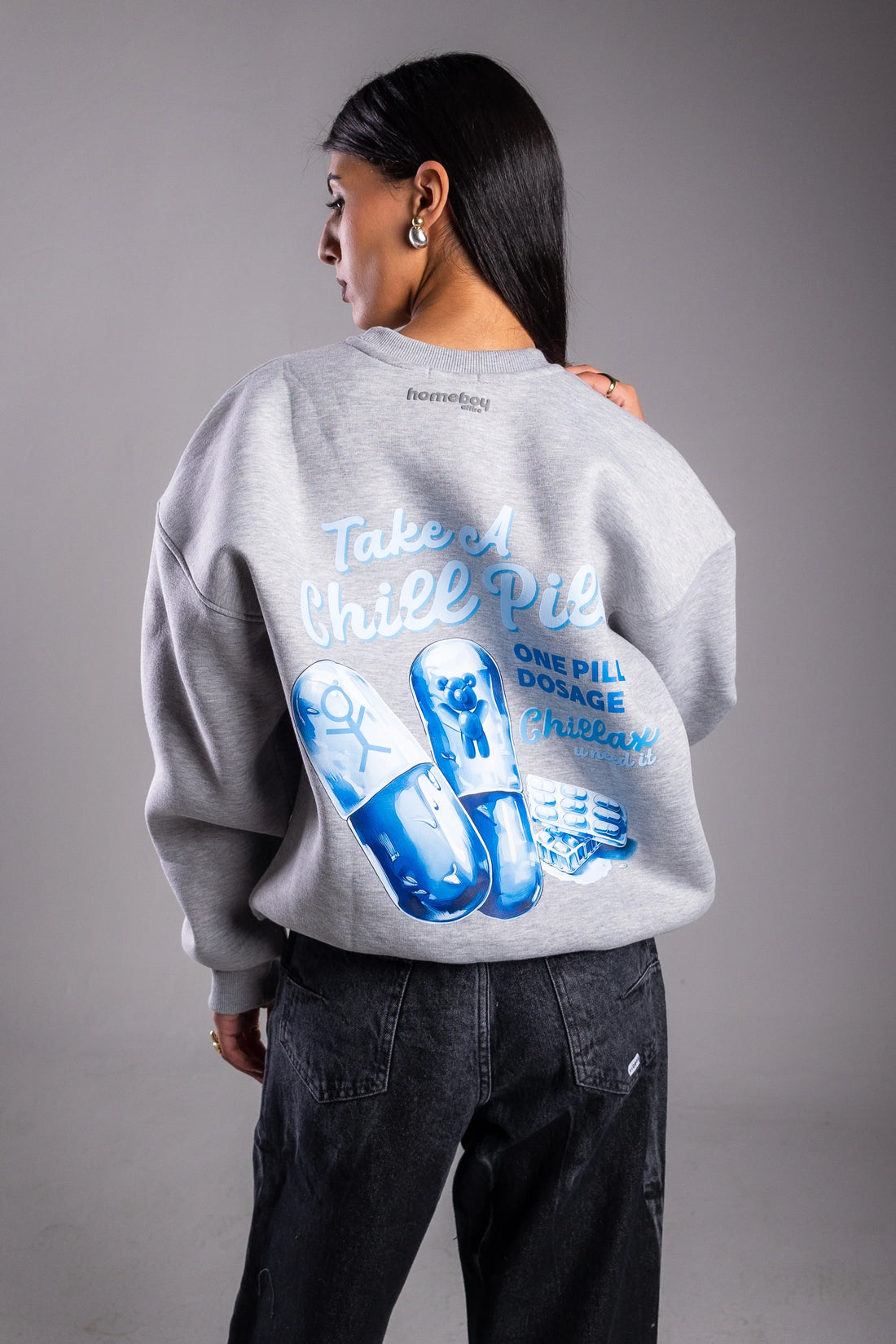 homeboy Teddy Chill Pill Crewneck