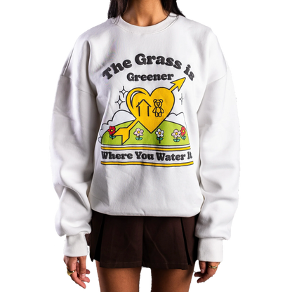 Homeboy Attire Teddy Grass is Greener Crewneck