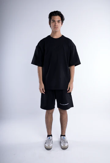 Blac Statement Print Cotton Shorts