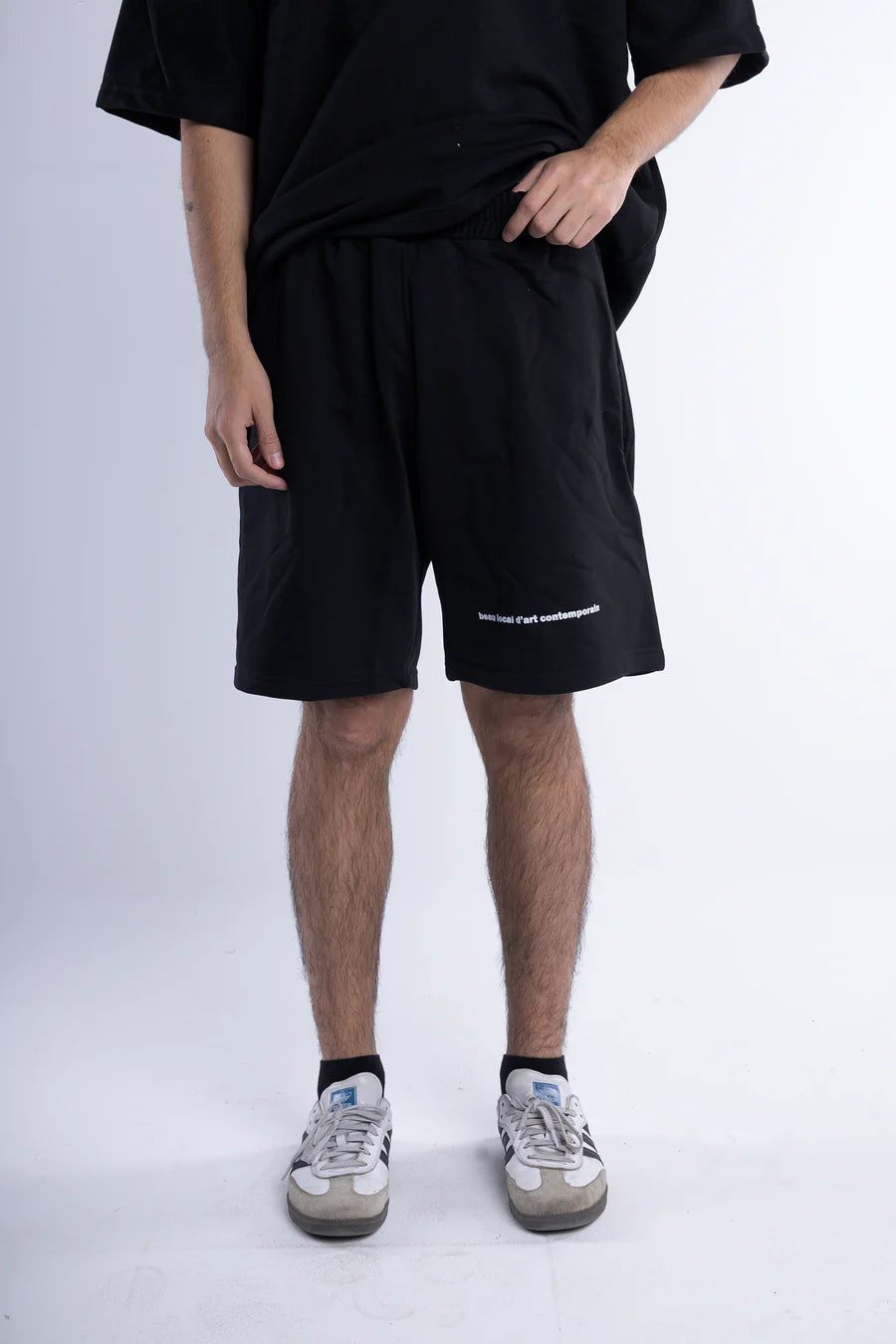 Blac Statement Print Cotton Shorts