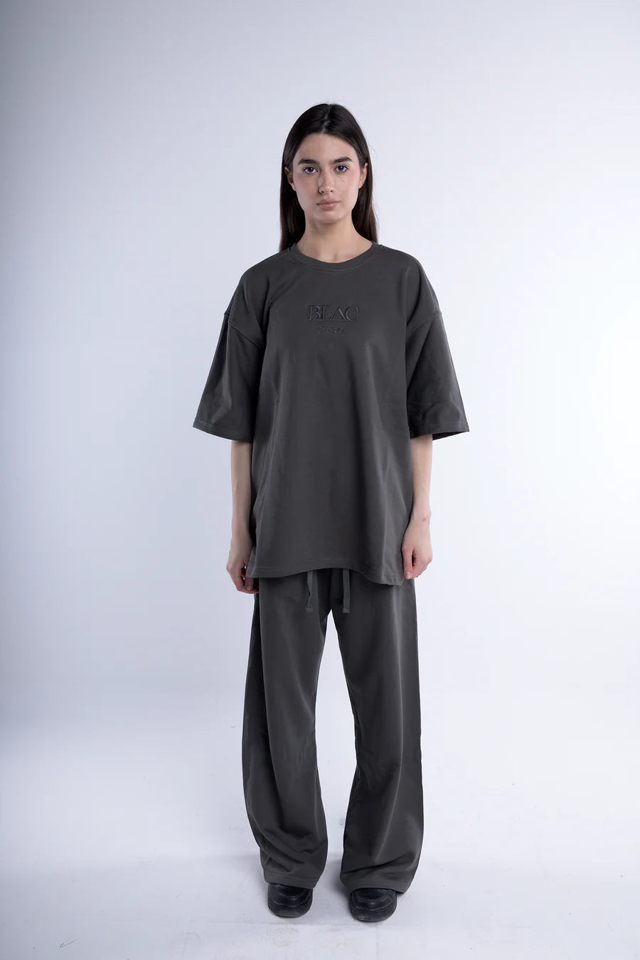 Blac Logo Print Oversized T-shirt