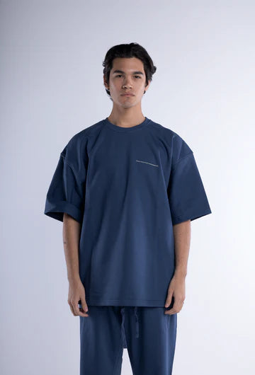 Blac Distressed Back Logo Oversized T-shirt