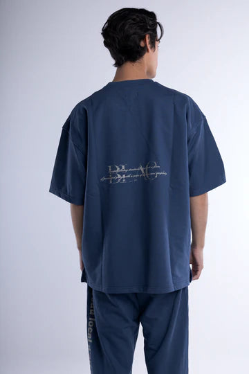 Blac Distressed Back Logo Oversized T-shirt