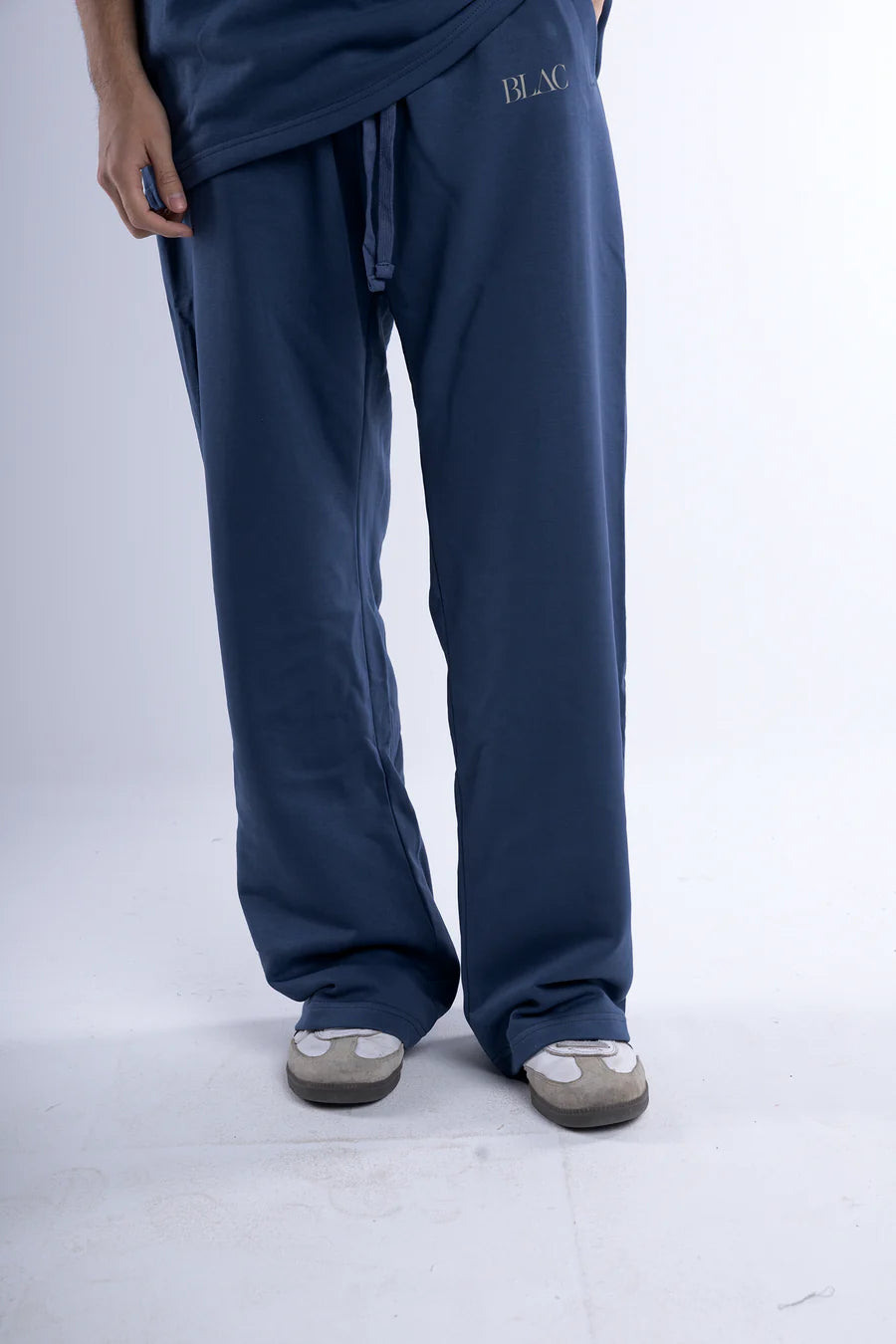 Blac Logo Print Straight Leg Sweatpants