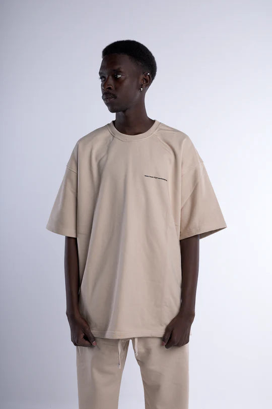 Blac Distressed Back Logo Oversized T-shirt