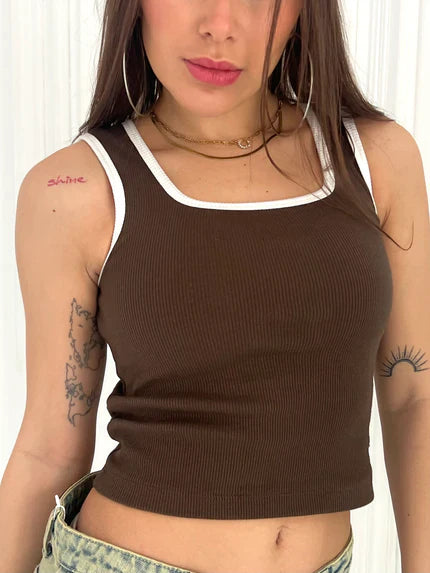 Maison De Chris Lined Top